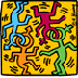 this year's logo by haring