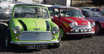 a pair of minis