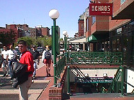 bryan in front of cafe chaos - go down the stairs