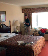 bryan in our hotel room