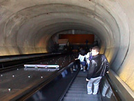 the escalator at dupont circle is about five blocks tall