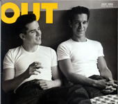 the leads of trick on the cover of out magazine