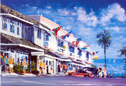 post card of the coast inn from the side