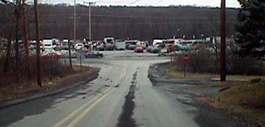 the huge flea market at the end of the road from the lodge