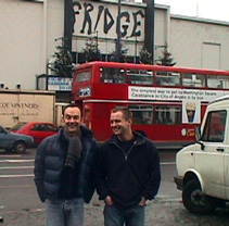 matt and paul at the fridge in brixton